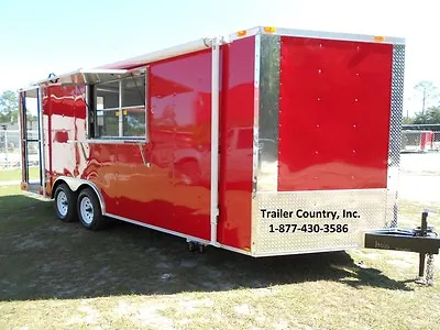 NEW 2024 8.5x20 8.5 X 20 Enclosed Concession Food Vending BBQ Serving Trailer • $7100