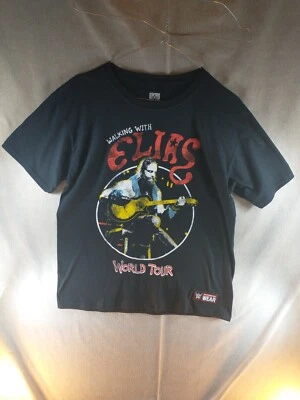 £5.49 • Buy Walking With Elias World Tour WWE Youth Large L Black T-shirt 100% Cotton Crew