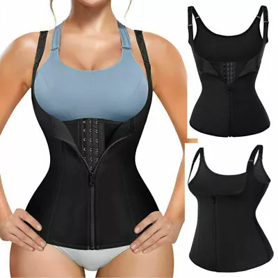 Women Sauna Sweat Vest Waist Trainer Cincher Tank Top Body Shaper Weight Loss • $9.99