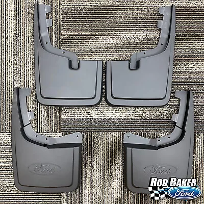 21 Thru 24 Ford F-150 OEM Genuine Molded Black Splash Guards Mud Flaps Kit 4pcs • $108.78