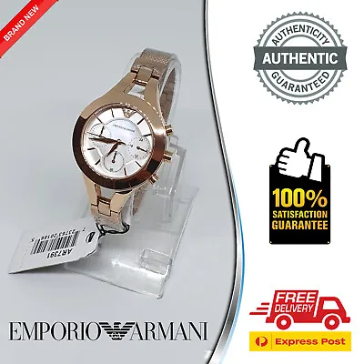 Emporio Armani AR7391 Women's Chronograph Watch (BRAND NEW IN BOX AUTHENTIC) • $299.95
