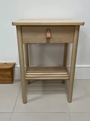 IKEA BJÖRKSNÄS Bedside Table Birch 48x38 Cm • £49