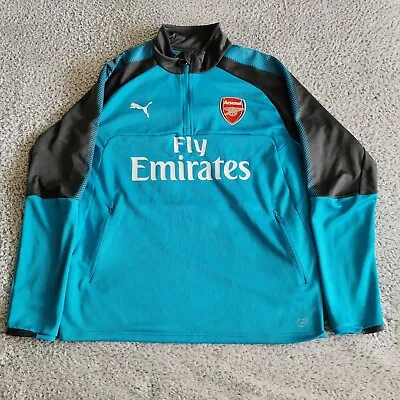 £26.99 • Buy Arsenal 1/4 Zip Top Jacket Blue Puma XL