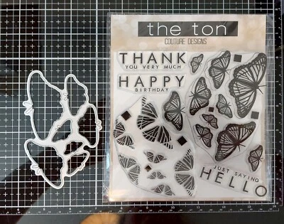 £16 • Buy The Ton Kaleidoscope Butterflies Stamp & Die Bundle