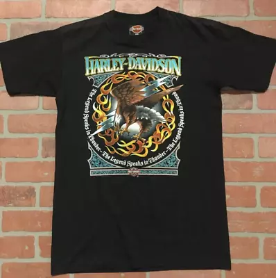 Vintage 1991 Harley Davidson Chrome Screaming Eagle T Shirt • $149.95