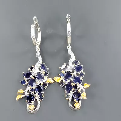 Jewelry Earrings Iolite Earrings 925 Sterling Silver /E109712 • £18.20