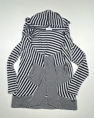 Motherhood Maternity Striped Cardigan Sweater Medium Pockets • $21.95