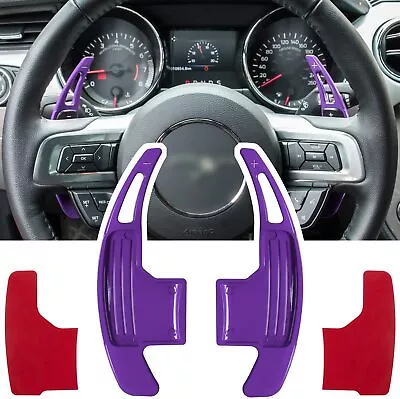 Steering Wheel Shift Paddle Extended Shifter Trim Purple For Ford Mustang 2015+ • $19.99