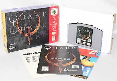 Quake N64 Nintendo 64 Complete CIB Authentic! Very Good Condition! NICE! • $64.99
