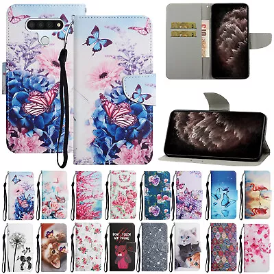 For LG Velvet/G9/Stylo 6/Stylo 7 Magnetic Pattern Leather Wallet Flip Case Cover • $8.99