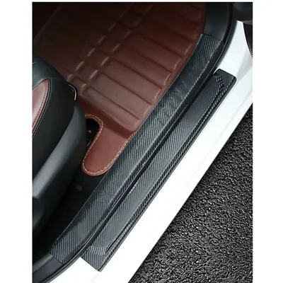 5D 4X Carbon Fiber Parts Accessories Vinyl Car Door Sill Scuff Sticker Protector • $15.99