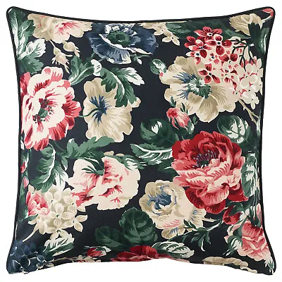 £9.89 • Buy IKEA LEIKNY Cushion Cover, Black/multicolour 50 X 50 Cm Traditional Floral
