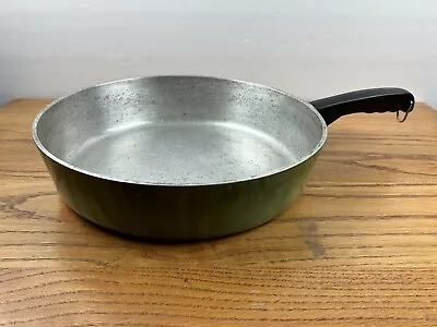 Vintage 11.5  Club Aluminum 2.8  Deep Fry Pan Avocado Green • $29.99