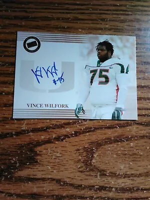 2004 Press Pass Vince Wilfork Miami Hurricanes Authentic Autograph & Extra RC • $15.64