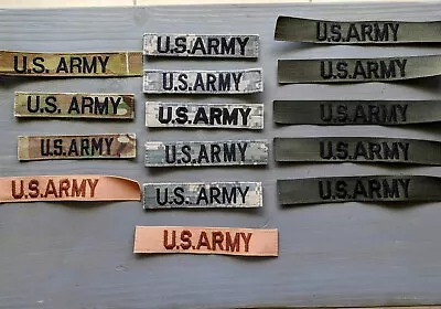 Military Patch Army Name Tape Ocp Multicam Acu Dcu Bdu Color Pattern Lots Of 15 • $10.99