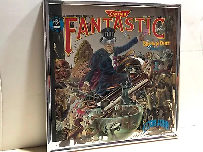 Elton John VINTAGE 1975 Captain Fantastic 12x12 Vinyl Album Cover Mirror RARE • $250