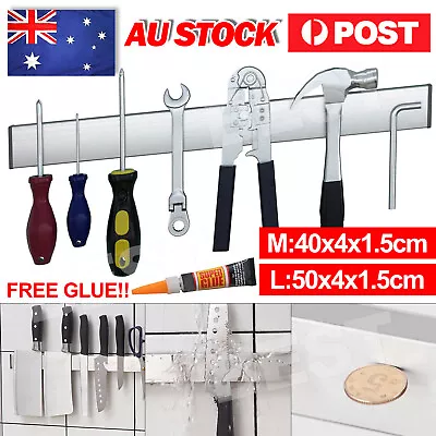 Magnetic Knife Tool Holder Knives Kitchen Magnet Shelf Wall Mount Rack Chef AU • $15.95