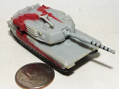 Small Micro Machine M-1 Abrams Tank In Gray & Red Camouflage • $12