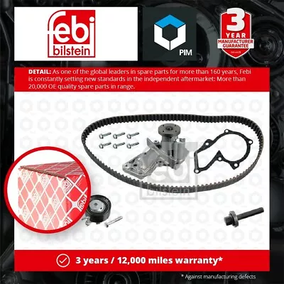 Timing Belt & Water Pump Kit Fits VOLVO V50 545 1.6 05 To 12 B4164S3 Set Febi • $130.53