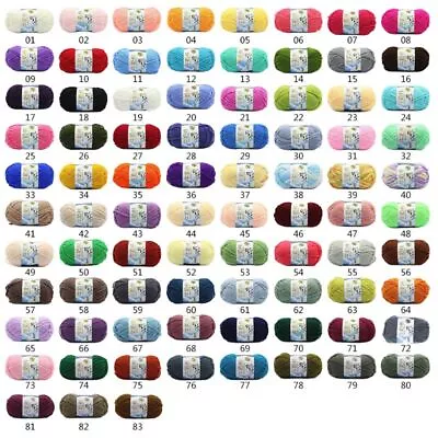 $12.67 • Buy Soft Milk Cotton Yarn DIY Baby Knitting Wool Shawl Scarf Crochet Thread Supplies