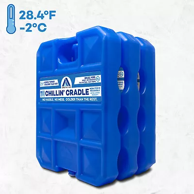 Arctic Ice Chillin' Cradle Series Curved Design Ice Pack For Drinks - XL 3 Pack • $78.99