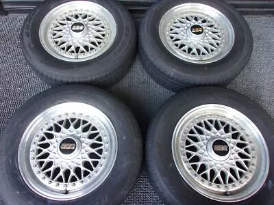 JDM BBS RS043 15 Inch Wheel 6.5J+36 5 Holes PCD114.3 Vintage 4wheels / No Tires • $1309.79