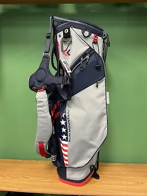 NEW  Sun Mountain 4.5LS 14 Way Stand Bag -PATRIOT EDITION- Grey /navy/red • $179