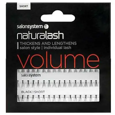 Salon System - NaturaLASH - Volume - Individual Lash - Black Short  • £3.95