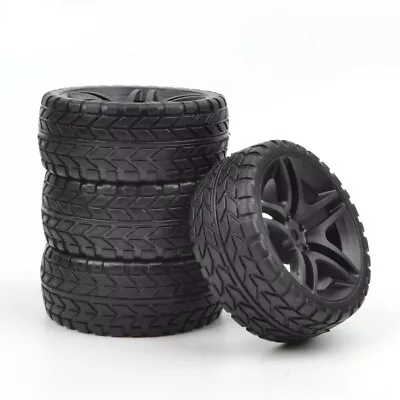 RC On Road Tires W/ 12mm Hex Wheels For Tamiya M-05 PRO HSP MST 1:10 Touring Car • $19.99