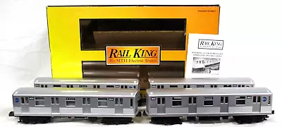 MTH-30-2162-1 MTA Proto-Sound 4-Car Subway Set Silver Cars:48244825 49044905 • $600