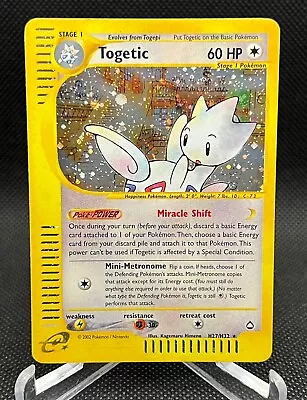 Togetic Holo H27/H32 Pokemon Aquapolis NM/LP A00 • $64.99