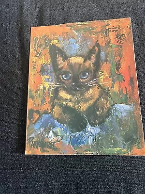 Rare Siamese Print Signed Parkhurst -1973- Siamese 2 • $45