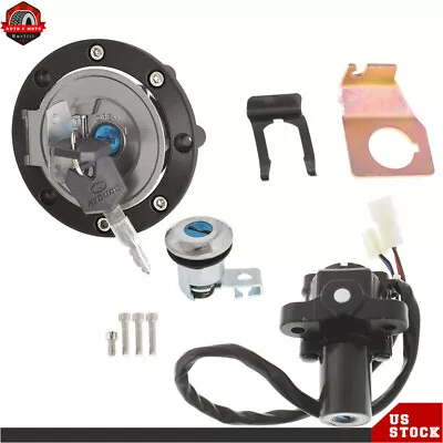 Ignition Switch Lock Set Gas Cap & Key For Yamaha YZF R1 2004-2015 R6 2006-2015 • $28.97