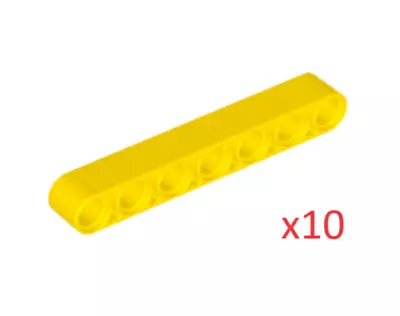 10x Lego Technic Beam Or Liftarm 1x7 - 32524 - Yellow - NEW - Free Postage • $5.95