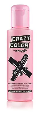 CRAZY COLOR SEMI PERMANENT HAIR DYE 100ml -All Colours-Fast UK Postage-!!!!!!! • £6.95