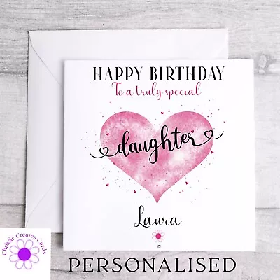 Personalised Birthday Card Daughter Friend Mum Sister Niece Grandma Aunt • £2.99