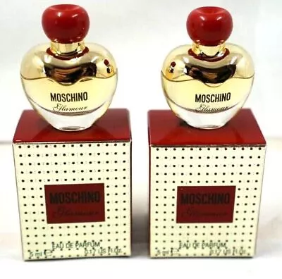 2 X MOSCHINO GLAMOUR By Moschino For WOMEN EDP Splash Mini Size 0.17 Oz Each • $19.99