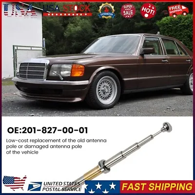 1x Power Antenna Mast Replacement For Mercedes-Benz W124 W126 W201 C107 R107 • $14.44