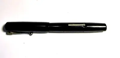 Early 1930's Mabie Todd Swan Black Self Filler Black Plastic 14K Nib 2M Xm38 • £32.99