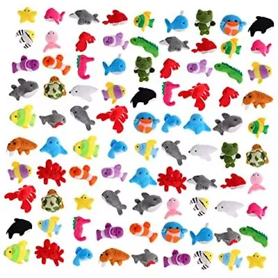90 Pcs Mini Stuffed Animal Bulk Mini Animal Plush Toys For Boy Ocean Animals • $81.57