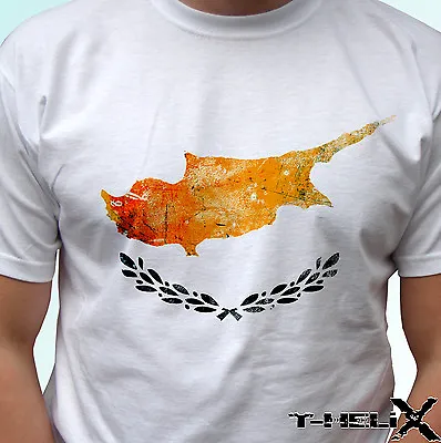 £9.99 • Buy Cyprus Flag - White T Shirt Top Country Design - Mens Womens Kids & Baby Sizes