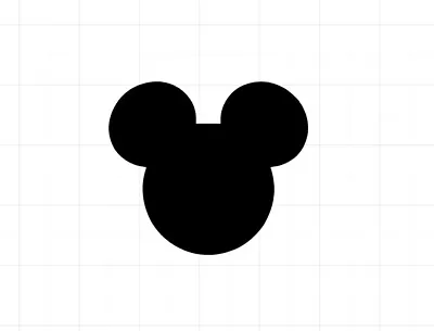 Mickey Mouse Disney Silhouette Die Cut Vinyl Decal Sticker Logo Ears Shape • $2.49