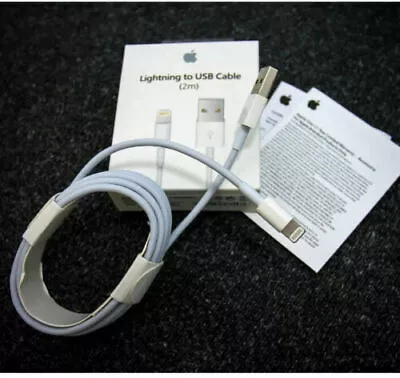 Heavy Duty USB Charger For Apple IPhone 13 12 11 X 6 5 7 8 Data Lead Cable 1m 2m • £3.45