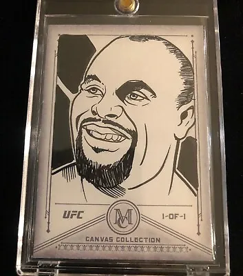 2019 Topps Ufc Museum Collection 1 Of 1 Canvas Sketch Daniel Cormier • $125