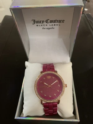 £40 • Buy Juicy Couture Ladies Logo Face Quartz Rose Gold Watch Brand New ~ RRP £75.00 ~