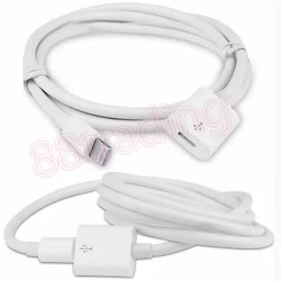 8 Pins Female To Male Extension Charging Cable For Mobile Phone And Tablet • £3.99