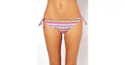 MARIE MEILI Zig Zag Tie Side Bikini Bottom K-38 • £2.99