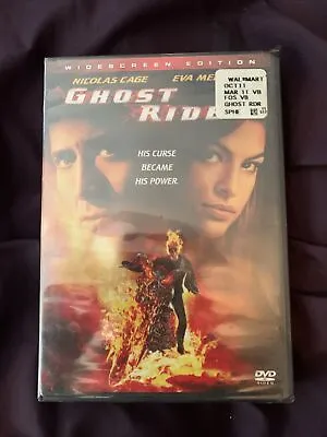 Ghost Rider (DVD 2007) Nicolas Cage Eva Mendes Marvel Brand New Tear Corner • $1.50