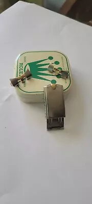 Vintage Rolex USA 14k/steel  Jubilee Oval Link Set Of 20 Mm Ends And Buckle • $489