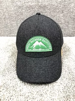 Eddie Bauer Hat Cap Outdoor Outfitters Patch Strap Back Wool Blend Baseball • $12.99